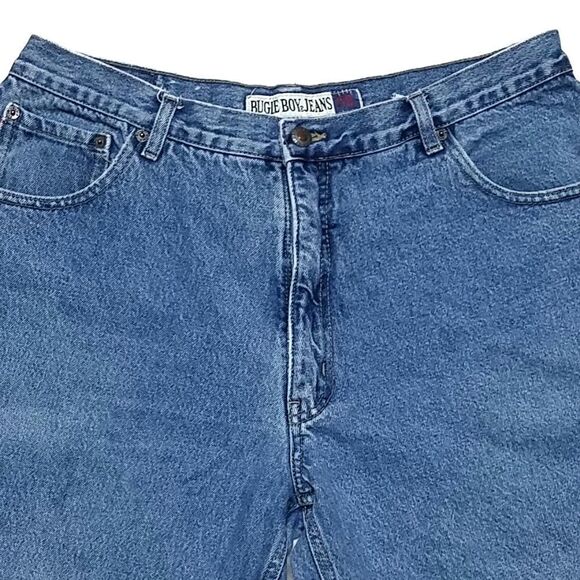 VINTAGE 90s Bugle Boy Relaxed Tapered Mom Jeans - Picture 3 of 11